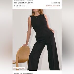 Everlane Dream Jumpsuit size L